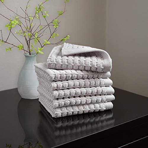 DKNY Quick Dry 100 Cotton Towels 6 Pack - Washcloth Set