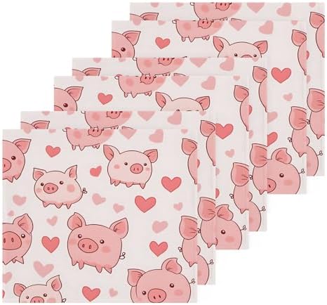 Xigua Cute Pig Washcloth Set