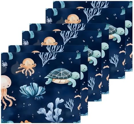 Xigua Watercolor Sea Life Washcloth Set