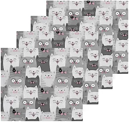Grey Cat Multi-Use Washcloths
