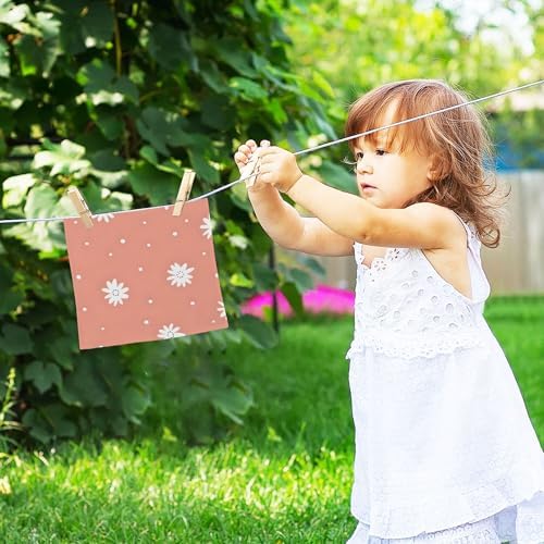 Xigua White Daisy Washcloths Set of 2 12x12 Inch