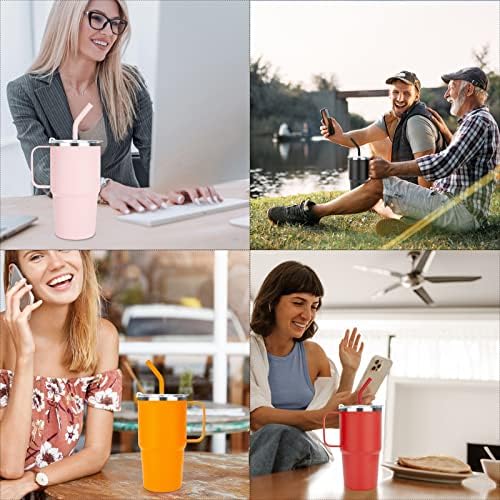 Sursip 24 oz Insulated Tumbler with Handle and Straw 1