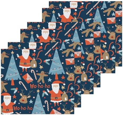 Xigua Christmas Santa Washcloth Set - Perfect for Bath Kitchen and Travel