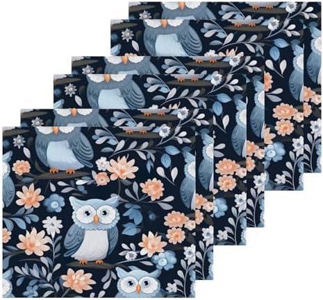 Yettasbin Owl Washcloth 2-Piece Reusable Face Towels
