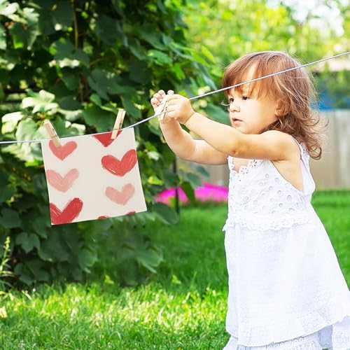 Xigua Red Hearts Fast-Drying Washcloth Set