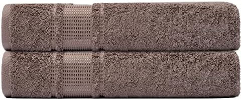 2-Piece Mocha Brown Bath Towel Set