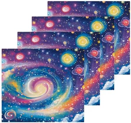 Fast Drying Galaxy Washcloth Set for Bathroom Kitchen