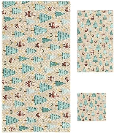 3-Piece Bath Towel Set for Home Kitchen