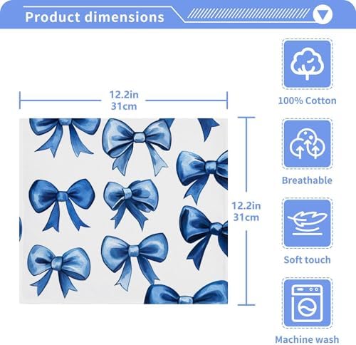 Xigua Watercolor Blue Velvet Bows - Make Drying Fun