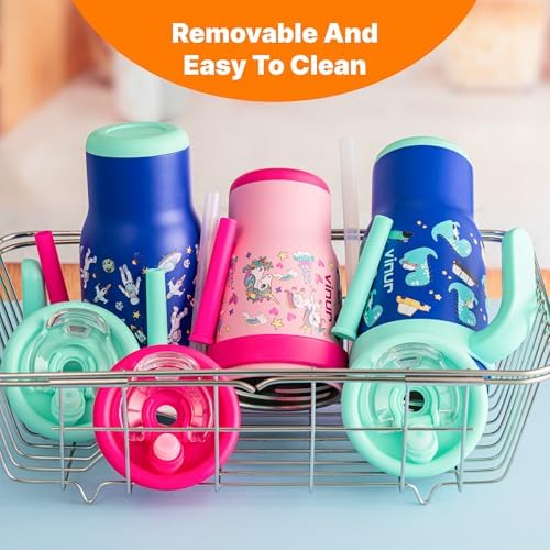 Kids Travel Stainless Steel Tumbler with Straw