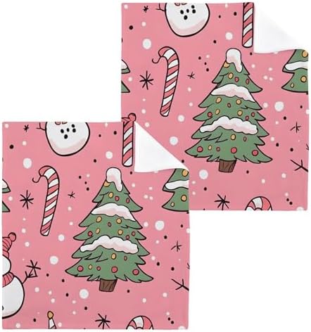 Xigua Christmas Candy Washcloth Set - 12x12