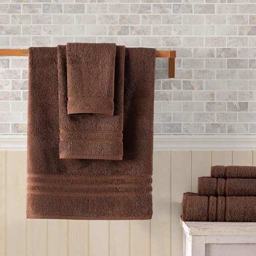 Hawmam Linen Brown 6 Piece Towel Set