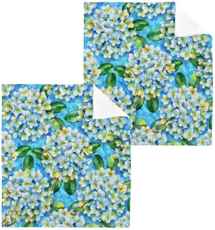 Pretty Flower Washcloth Set for Babies Soft Absorbent Reusable Washcloths