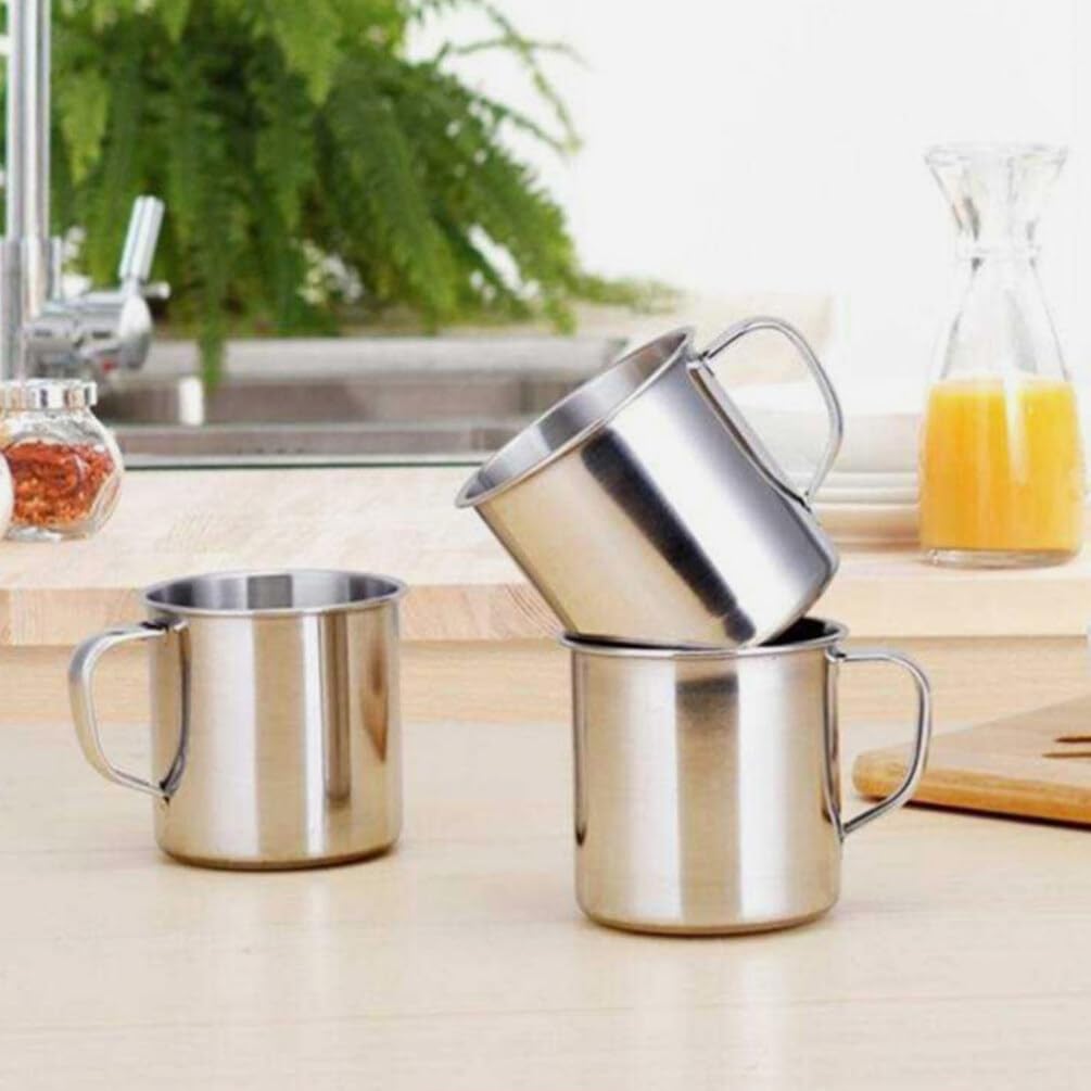 Kichvoe 2-Piece Stainless Steel Tumblers Lightweight Portable for Kids