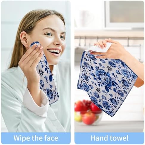 Sturdy Soft Washcloth Set Reusable Durable for Face Hand More