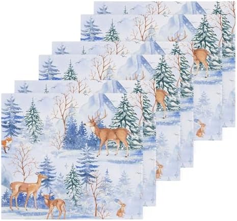 Xigua Cartoon Deer Washcloth Set 12x12 2-12 Fast Drying Absorbent