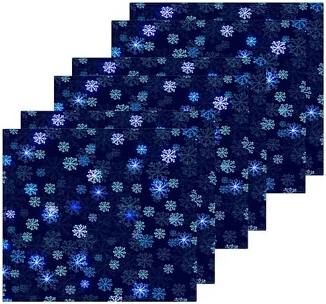 Xigua Christmas Snowflake Washcloths Set of 2 12x12 Inch