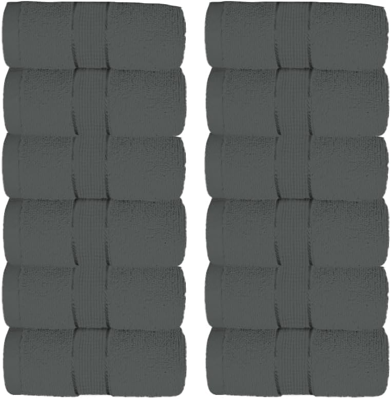 COZY TRENDS Washcloths Pack of 12 - 100 Cotton