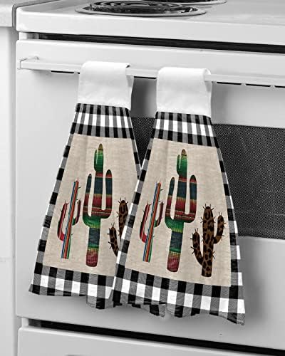 2-Piece Retro Tie Towels with Mexico Stripe Design