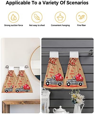 Amusing Red Love Hand Tie Towel Set