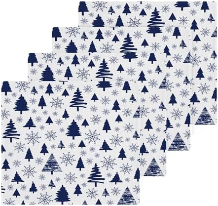 Xigua Christmas Tree Fast-Drying Washcloth Set 12-Inch Set of X