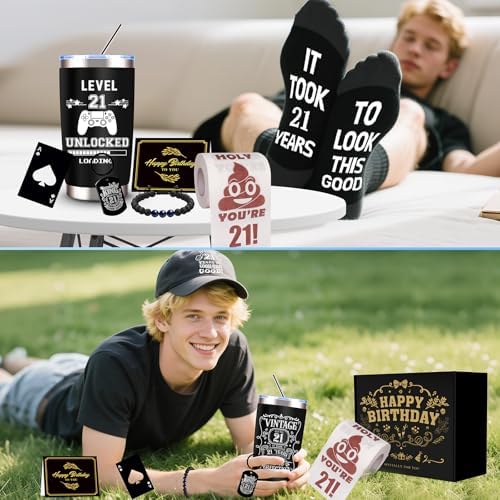 9-in-1 21st Birthday Party Set for Boys