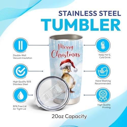 Stylish Vacuum-Insulated Stainless Steel Tumbler for Coffee More