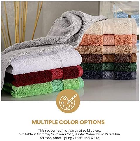 BLUENILEMILLS 2-Piece Cotton-Blend Bath Towel Set