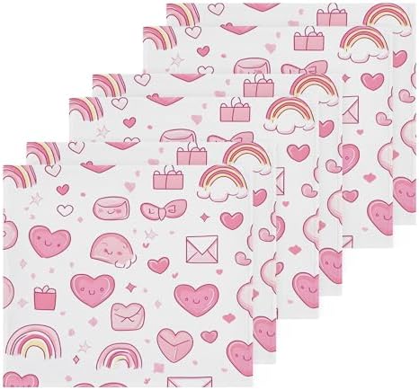 Bath Heart Washcloth Set for Valentines Day