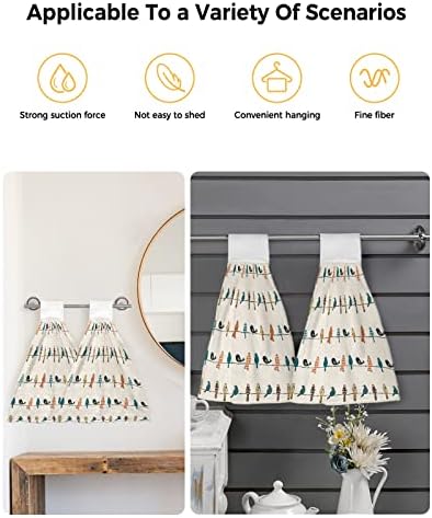 Premium Hanging Kitchen Towels - 18x14inch Colorful Plaid
