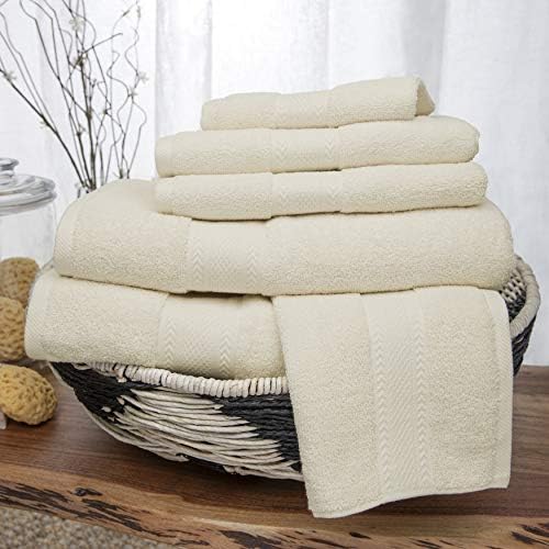 Baltic Linen Endure Luxury Super Soft Bath Towels 6-Piece Set Ivory