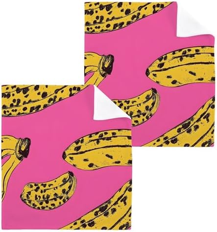 Xigua Yellow Banana Washcloth Set 12x12