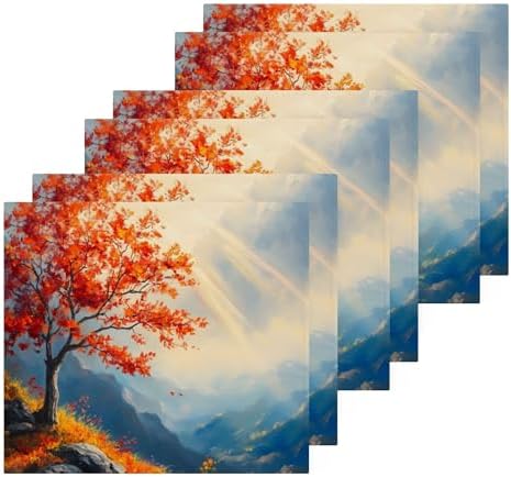 Perfect Xigua Autumn Tree Washcloths