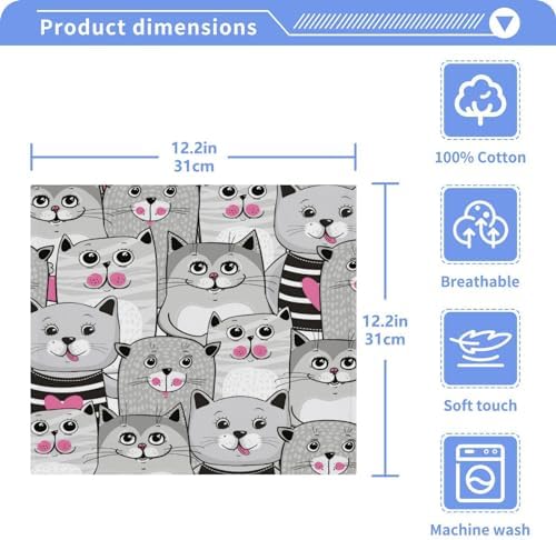 Highly Absorbent Soft Cotton Washcloths Set