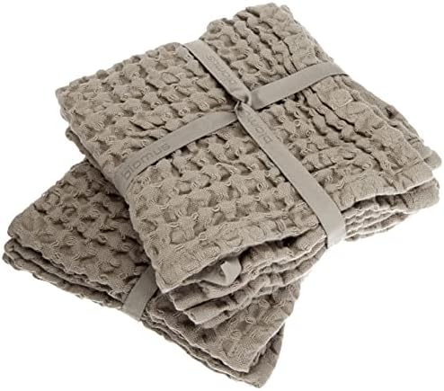 Set of 2 12x12 Waffle Washcloths Match_AC1124CT_BK