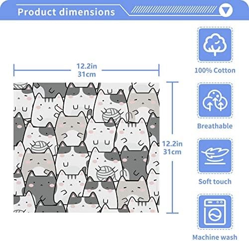 Cute Kitty Washcloths Soft Absorbent