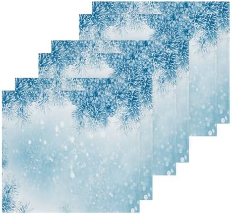 Compact Christmas Snowflakes Washcloth Set Soft Reusable for Baby Kids