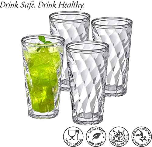 Stay Cool with Amazing Abbys 22-Ounce Tumblers Set of 4