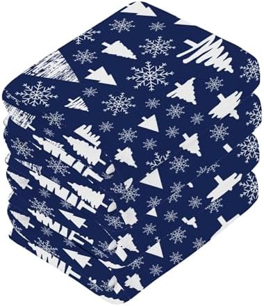 Xigua Christmas Trees Washcloth Set 212 Pcs 12x12inch Fast Drying Multi-Purpose Use