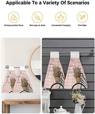 Hand Tie Towel Set Rose Pink Gingham