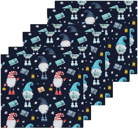 Xigua Christmas Gnome Washcloth Set - multi-purpose soft drying towels