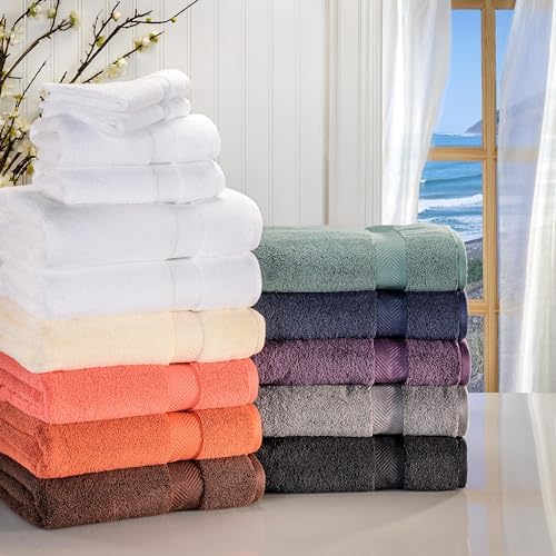 Superior Zero Twist 100 Cotton bathroom towel set