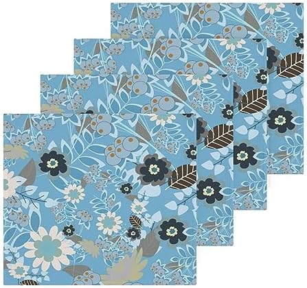 YETTASBIN Abstract Flowers Washcloths 2 Pack