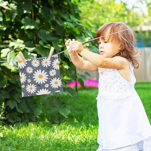 Daisy Flower Washcloth Set Soft Reusable for Babies Travel Use