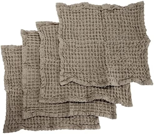 Set of 2 12x12 Waffle Washcloths Match_AC1124CT_BK
