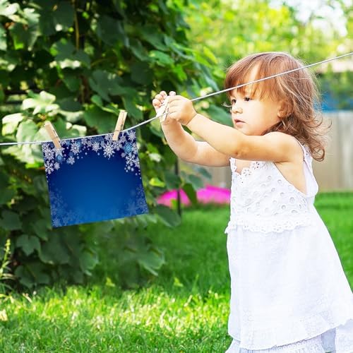 Christmas Blue Snowflake Washcloths 2 Pack