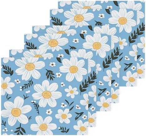 Yettasbin Daisy Flower Washcloth Set for Classification