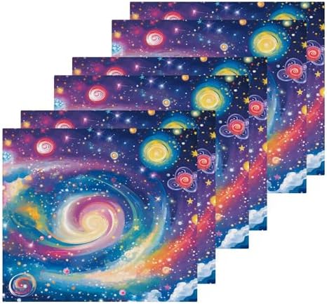 Fast Drying Galaxy Washcloth Set for Bathroom Kitchen