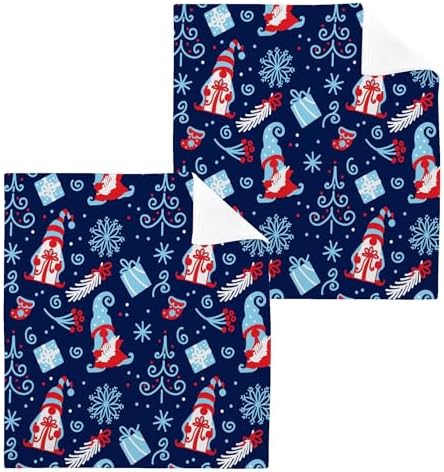 Xigua Christmas Gnomes Washcloth Set 2-12 Pcs