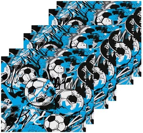 Two-Piece Football Graffiti Washcloth Soft AbsorbentReusable bath towel
